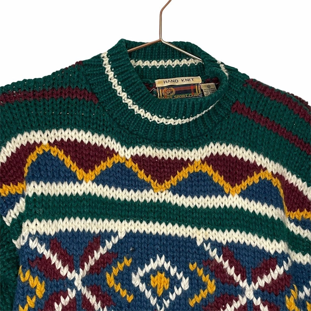 VTG Paris Sports Club Crewneck Green w/Gold Design - Picture 6 of 7